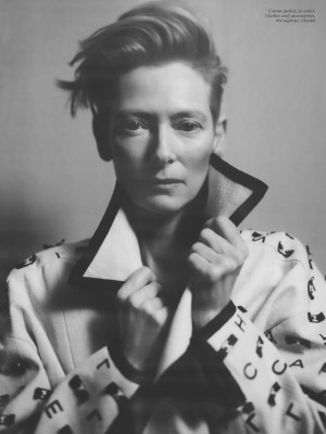 Tilda Swinton by Nikolai von Biscmarck for Vogue UK // Feb 2021