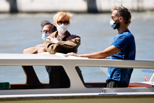 Tilda Swinton is seen arriving at Venice Airport | 01.09.2020