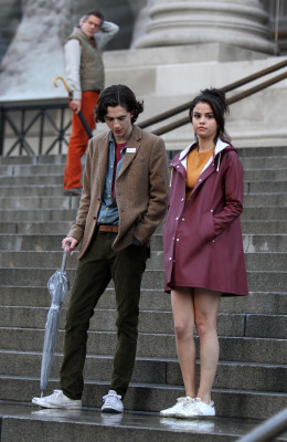 Timothée Chalamet - A Rainy Day in New York (2019) On Set in New York 10/04/2017