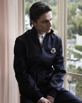 Timothée Chalamet by Julian Ungano for Vanity Fair Oscar Party in LA 02/09/2020