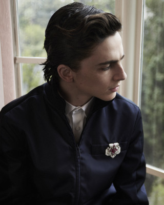 Timothée Chalamet by Julian Ungano for Vanity Fair Oscar Party in LA 02/09/2020