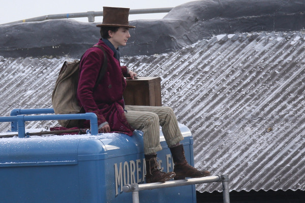Timothée Chalamet - Wonka (2023) On Set in Lyme Regis, UK 10/12/2021