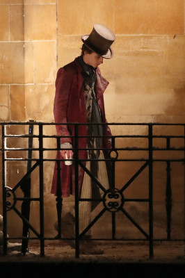 Timothée Chalamet - Wonka (2023) On Set in Bath, UK 10/13/2021