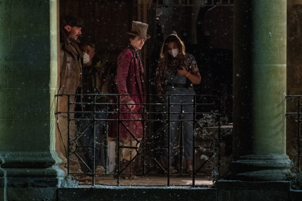 Timothée Chalamet - Wonka (2023) On Set in Bath, UK 10/13/2021