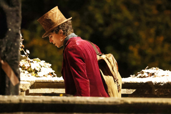 Timothée Chalamet - Wonka (2023) On Set in Bath, UK 10/14/2021
