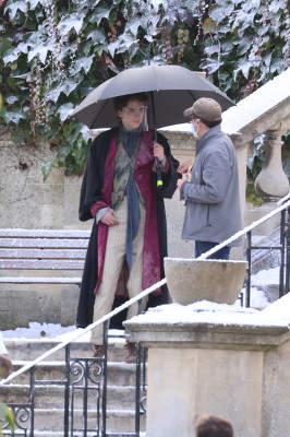 Timothée Chalamet - Wonka (2023) On Set in Bath, UK 10/14/2021