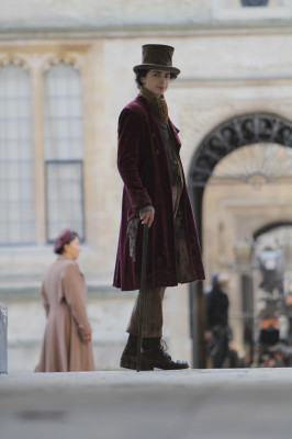 Timothée Chalamet - Wonka (2023) On Set in Oxford 02/16/2022