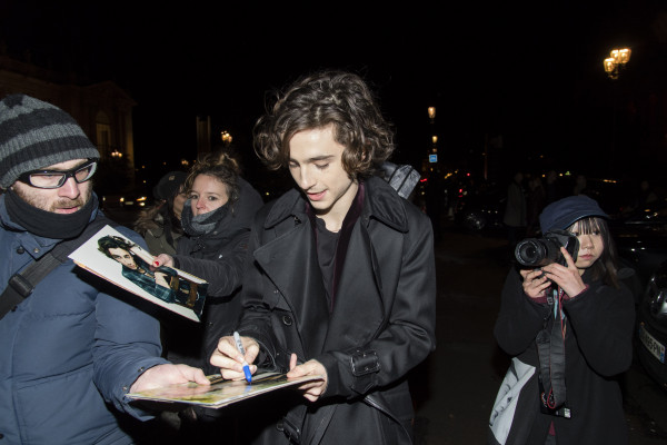 Timothée Chalamet - Berluti Menswear FW 2018/2019 Show at PFW 01/19/2018
