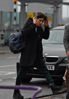 Timothée Chalamet - Heathrow Airport in London 02/19/2018
