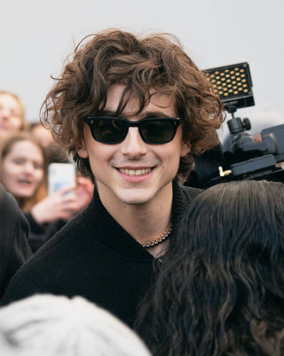 Timothée Chalamet - Loewe Menswear FW 2023-2024 Show at PFW 01/21/2023