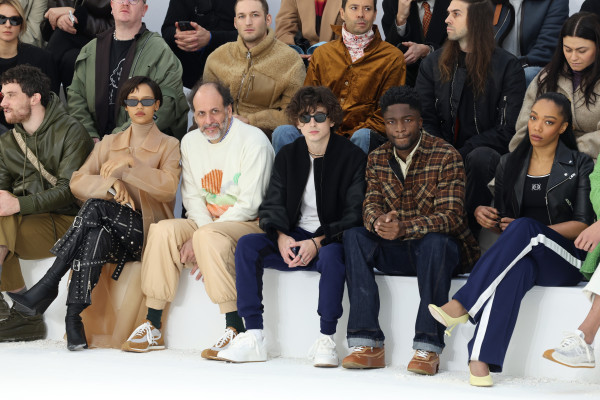 Timothée Chalamet - Loewe Menswear FW 2023-2024 Show at PFW 01/21/2023