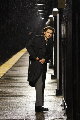 Timothée Chalamet - Chanel &#039;Bleu de Chanel&#039; On Set in Queens 04/22/2023