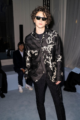 Timothée Chalamet - JPG x Haider Ackermann SS 2023 Show at PFW 01/25/2023