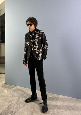 Timothée Chalamet - JPG x Haider Ackermann SS 2023 Show at PFW 01/25/2023