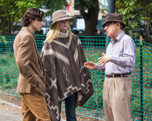 Timothée Chalamet - A Rainy Day in New York (2019) On Set in New York 09/26/2017