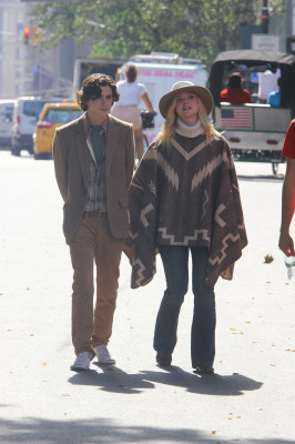Timothée Chalamet - A Rainy Day in New York (2019) On Set in New York 09/26/2017