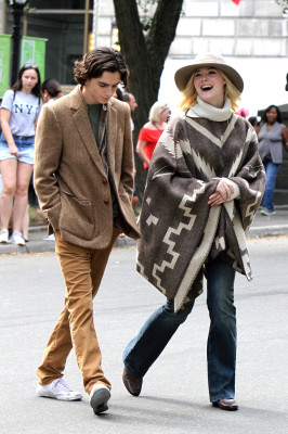 Timothée Chalamet - A Rainy Day in New York (2019) On Set in New York 09/26/2017