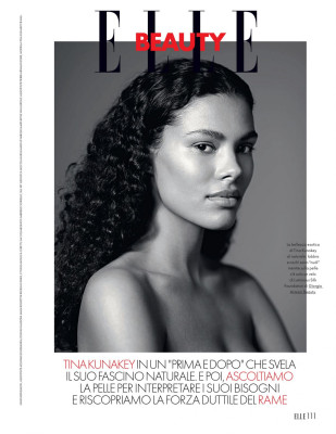TINA KUNAKEY in Elle Magazine, Italy March 2020