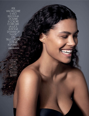 TINA KUNAKEY in Elle Magazine, Italy March 2020