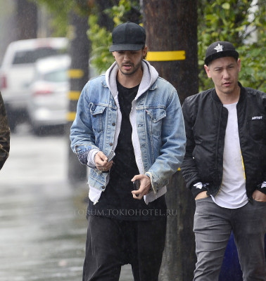 Tom Kaulitz leaving Mauro Café in LA 03/22/2018