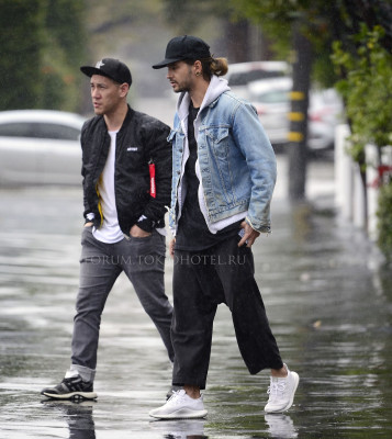 Tom Kaulitz leaving Mauro Café in LA 03/22/2018