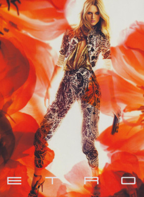 Toni Garrn ~ Etro Spring/Summer 2009 by Michelangelo di Battista