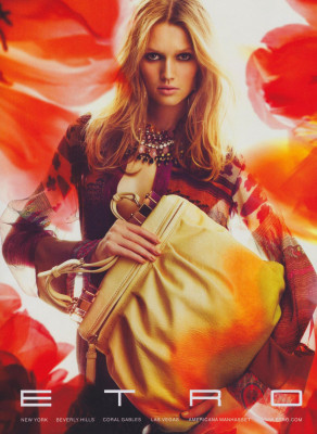 Toni Garrn ~ Etro Spring/Summer 2009 by Michelangelo di Battista