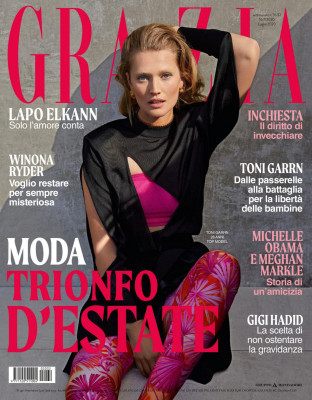 TONI GARRN in Grazia Magazine, Italy July 2020