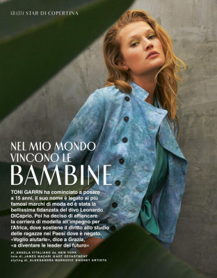 TONI GARRN in Grazia Magazine, Italy July 2020