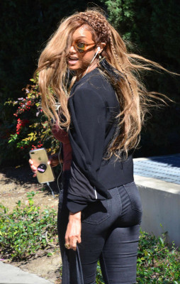 Tyra Banks out in Beverly Hills