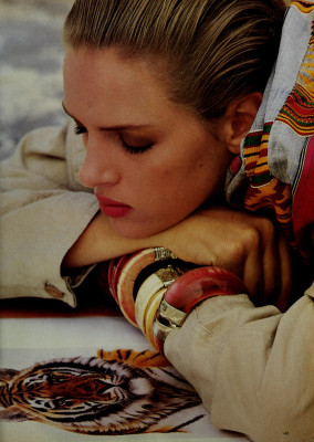Uma Thurman for MADEMOISELLE US Feb 1987