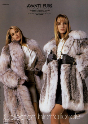Ashley Richardson &amp;amp; Uma Thurman for Avanti Furs 1987