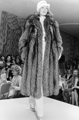 Uma Thurman at a Christian Dior show in the 80s