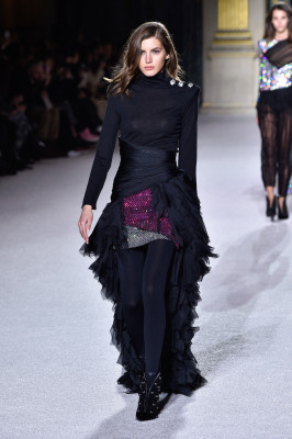 Valery Kaufman - Balmain FW 2018 Show at PFW 03/02/2018