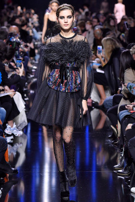 Valery Kaufman - Elie Saab FW 2017 Show at Paris Fashion Week 03/04/2017 