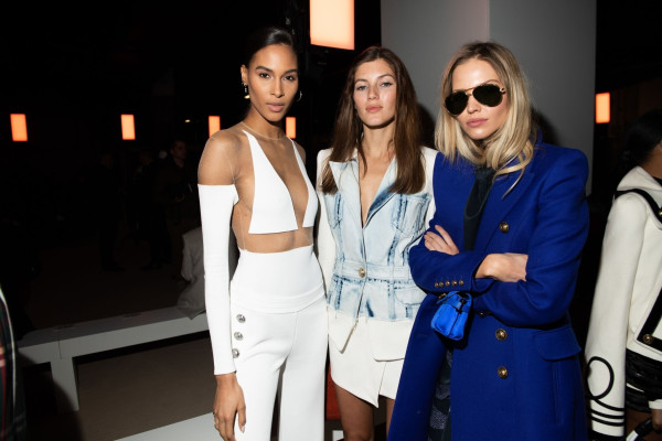 Valery Kaufman - Balmain FW 2020-2021 Show at Paris Fashion Week 02/28/2020