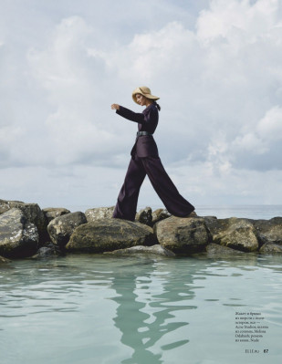 VALERY KAUFMAN in Elle Magazine, Russia January 2020