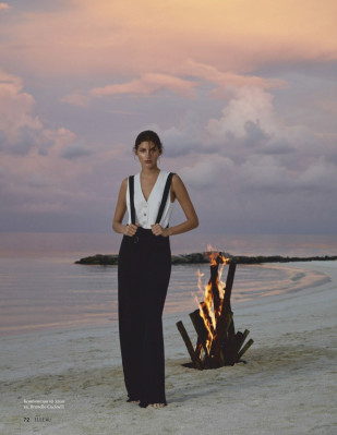VALERY KAUFMAN in Elle Magazine, Russia January 2020