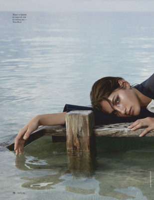 VALERY KAUFMAN in Elle Magazine, Russia January 2020
