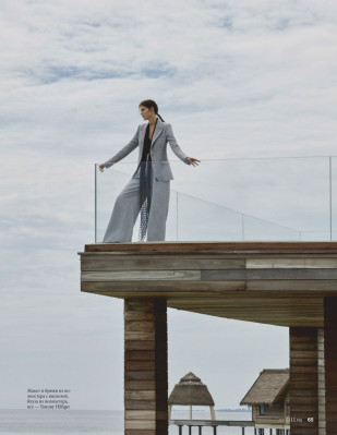 VALERY KAUFMAN in Elle Magazine, Russia January 2020