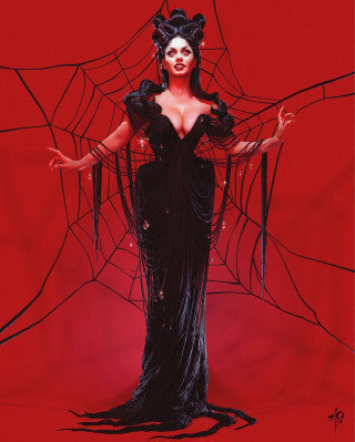 Vanessa Hudgens as “The Black Widow” // 2020