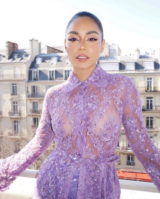 Vanessa Hudgens-Valentino Fashion Show in Paris 