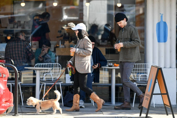 VANESSA HUDGENS Out with her Dog in Los Angeles 12/27/2018