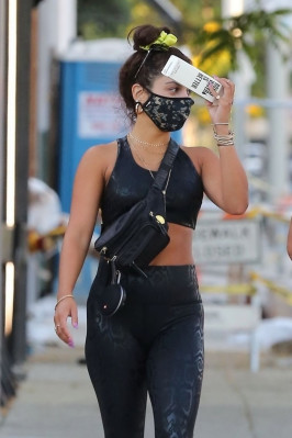 Vanessa Hudgens – Arriving at the Gym in LA 07/06/2020