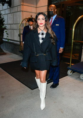 Vanessa Hudgens - Leaving the Ritz Hotel in New York 11/15/2021