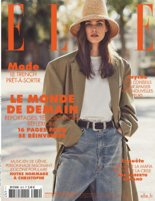 VANESSA MOODY for Elle Magazine, France April 2020
