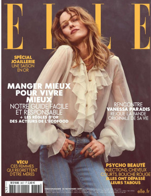 VANESSA PARADIS in Elle Magazine, France November 2019