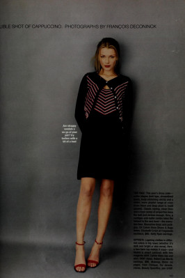 Veronika Varekova for MADEMOISELLE US Mar 1997 by FRANCOISE DECONINCK