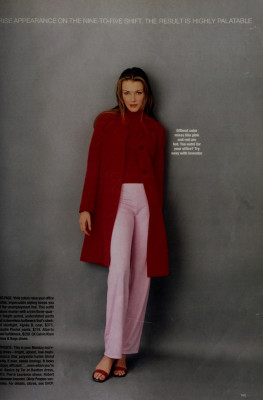 Veronika Varekova for MADEMOISELLE US Mar 1997 by FRANCOISE DECONINCK