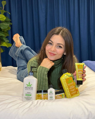 Victoria Justice – for Hempz Skincare, 2023